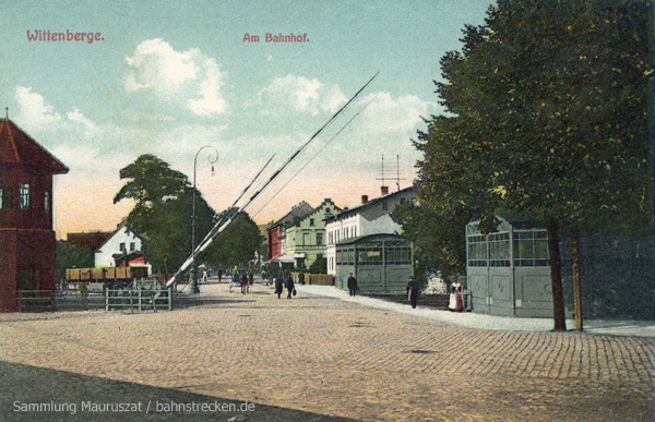 Ansichtskarte Bahnübergang Wittenberge